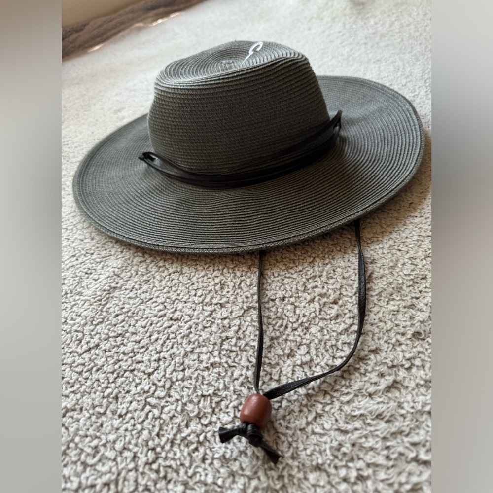 Peter Grimm Gray Hat with Black Cord